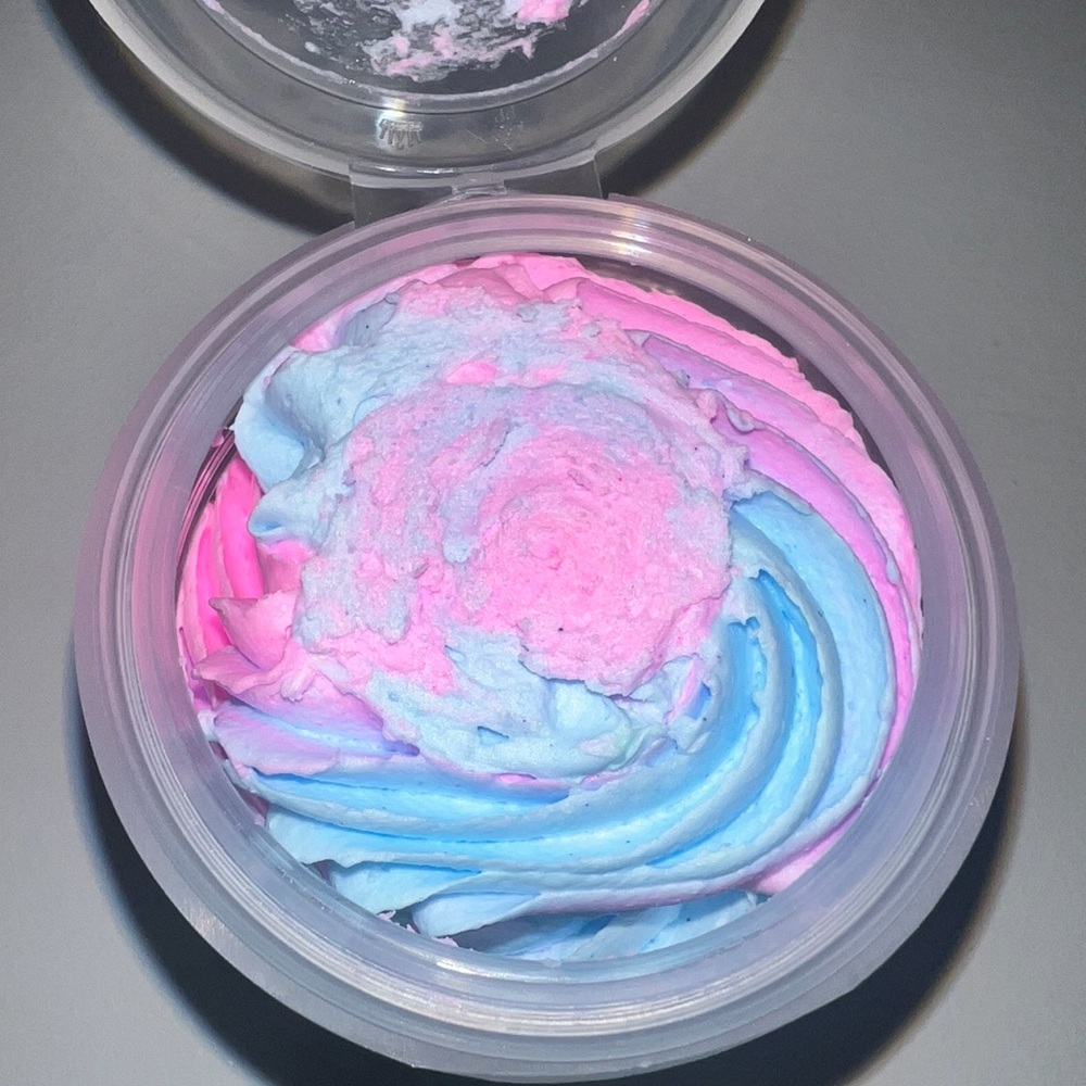 Cotton Candy whipped soap sugar scrub 8oz